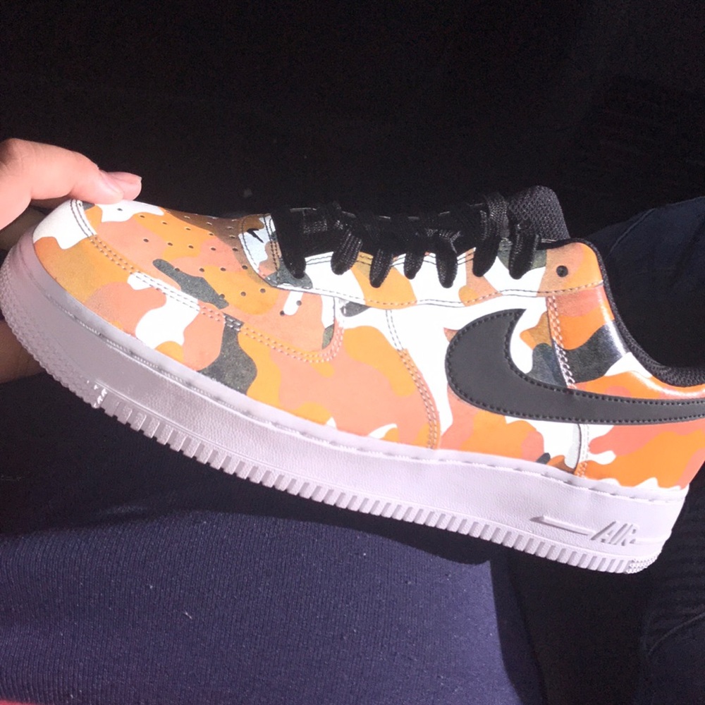 AF 1 orange camo